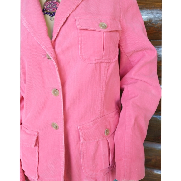 Lands' End Jackets & Coats Lands End Pink Corduroy Jacket Poshmark